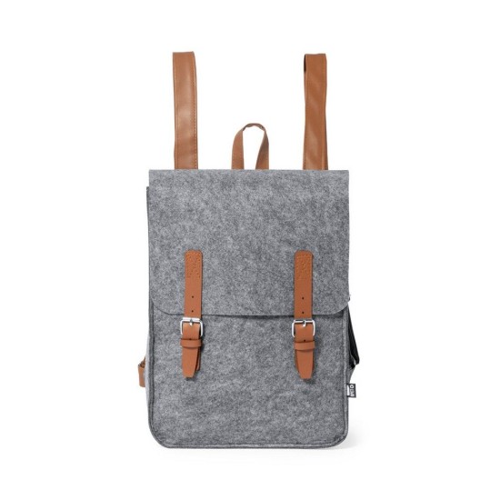 Рюкзак з фетру RPET, колір сірий - V1084-19