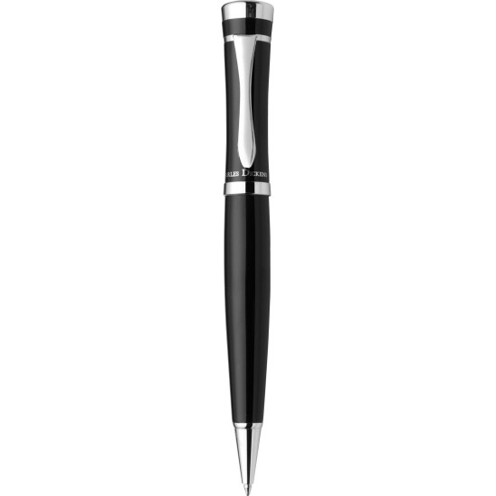 Charles dickens кулькова ручка в чохлі, колір чорний - V1104-03