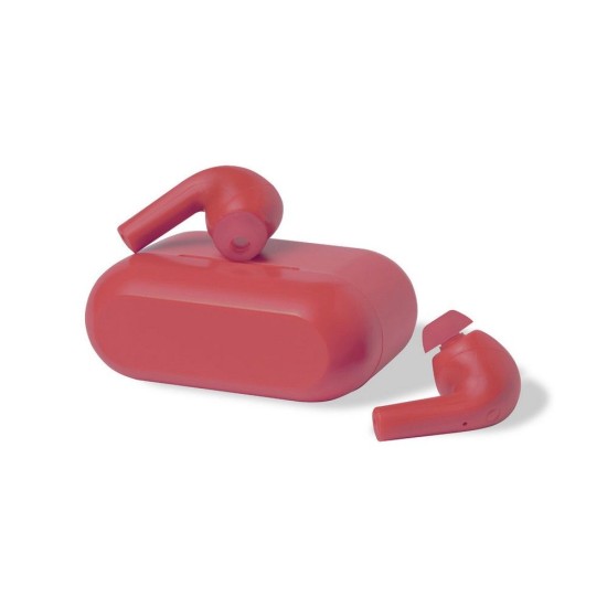 Навушники бездротові BT 5.3 в зарядному кейсі, колір червоний - V1147-05