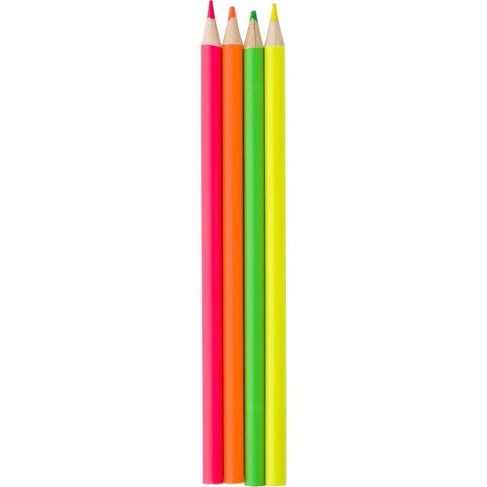 Набір олівців-хайлайтерів у картонній коробці 4 шт, колір коричневий - V1190-16