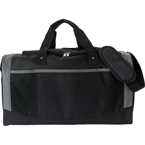 Дорожня сумка, колір сірий/чорний - V1267-03