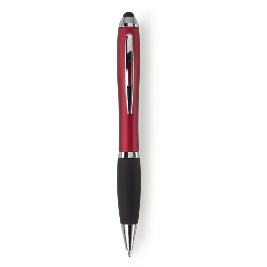 Кулькова ручка зі стилусом, колір червоний - V1315-05