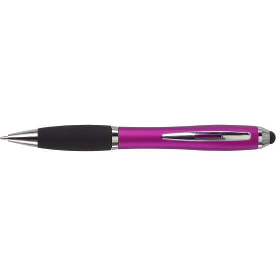 Кулькова ручка зі стилусом, колір рожевий - V1315-21