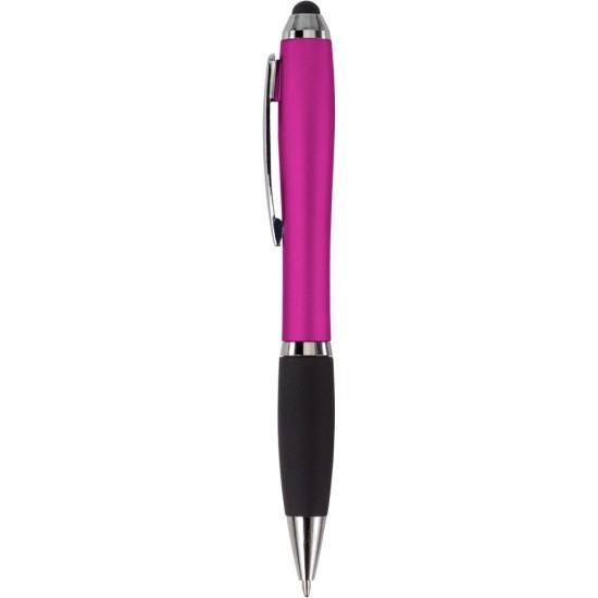 Кулькова ручка зі стилусом, колір рожевий - V1315-21