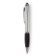 Кулькова ручка зі стилусом, колір сріблястий - V1315-32