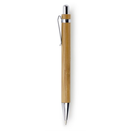 Еко-ручка кулькова бамбукова, колір натуральний - V1336-17