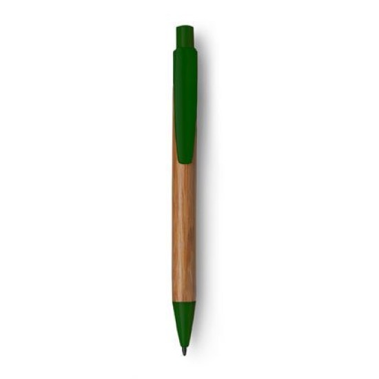 Бамбукова кулькова ручка, колір зелений - V1410-06