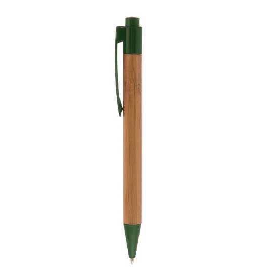 Бамбукова кулькова ручка, колір зелений - V1410-06