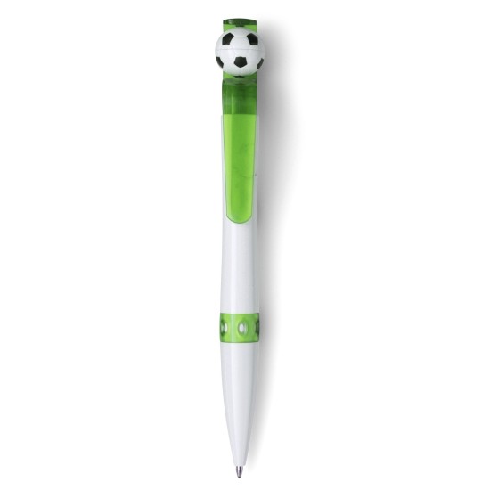 Ручка кулькова Футбол, колір світло-зелений - V1434-10
