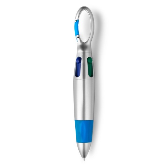 Кулькова ручка з багатоколірними чорнилом, колір синій - V1504-11