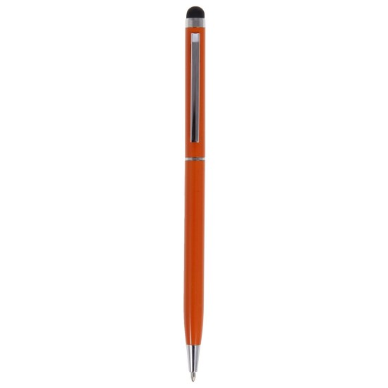 Кулькова ручка зі стилусом, колір помаранчевий - V1537-07