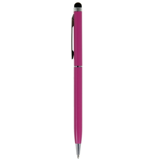 Кулькова ручка зі стилусом, колір рожевий - V1537-21