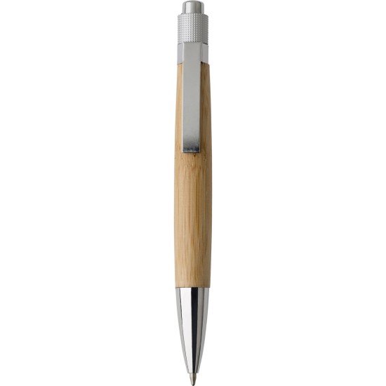 Еко-ручка кулькова бамбукова коричневий - V1555-16