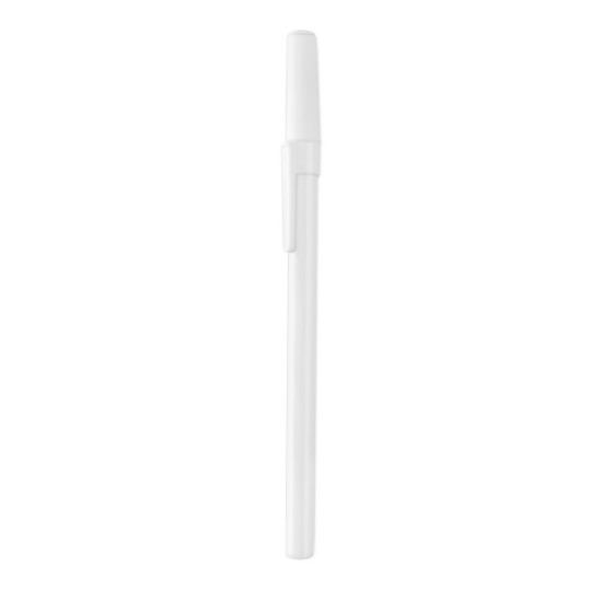 Кулькова ручка з ковпачком, колір білий - V1584-02