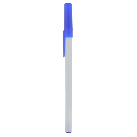 Кулькова ручка з ковпачком, колір синій - V1584-11