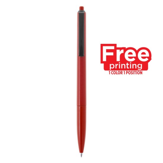 Кулькова ручка, колір червоний - V1629-05