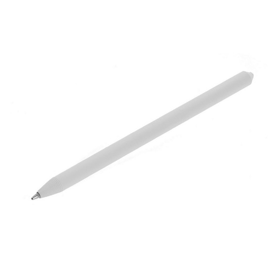Еко-ручка кулькова з ковпачком, паперова, колір білий - V1630-02