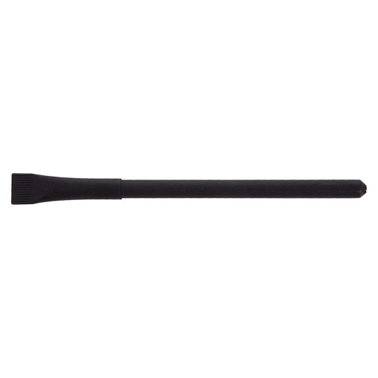 Еко-ручка кулькова з ковпачком, паперова чорний - V1630-03