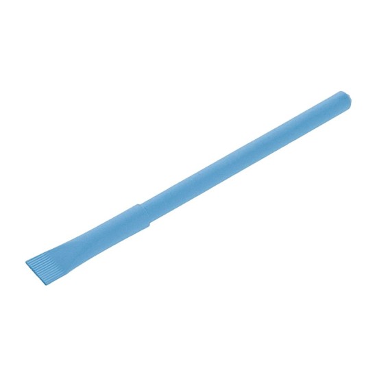 Еко-ручка кулькова з ковпачком, паперова, колір синій - V1630-11