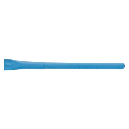 Еко-ручка кулькова з ковпачком, паперова, колір синій - V1630-11