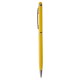 Кулькова ручка зі стилусом, колір жовтий - V1637-08