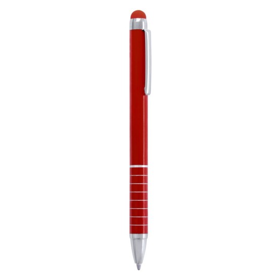 Кулькова ручка зі стилусом, колір червоний - V1657-05