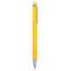 Кулькова ручка зі стилусом, колір жовтий - V1657-08