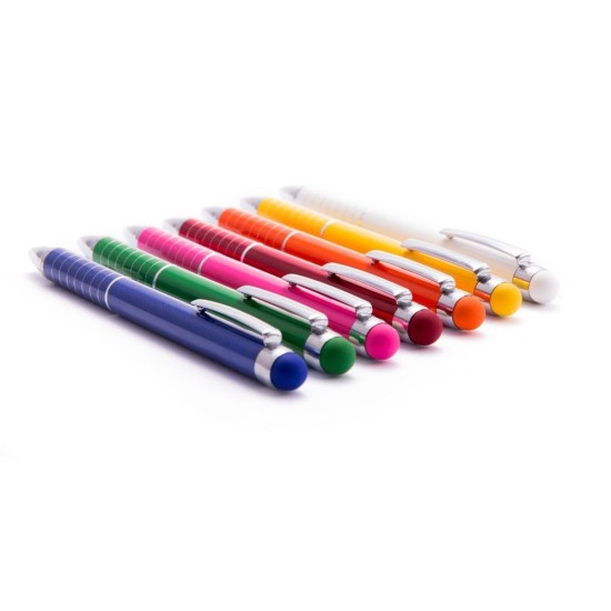 Кулькова ручка зі стилусом, колір синій - V1657-11