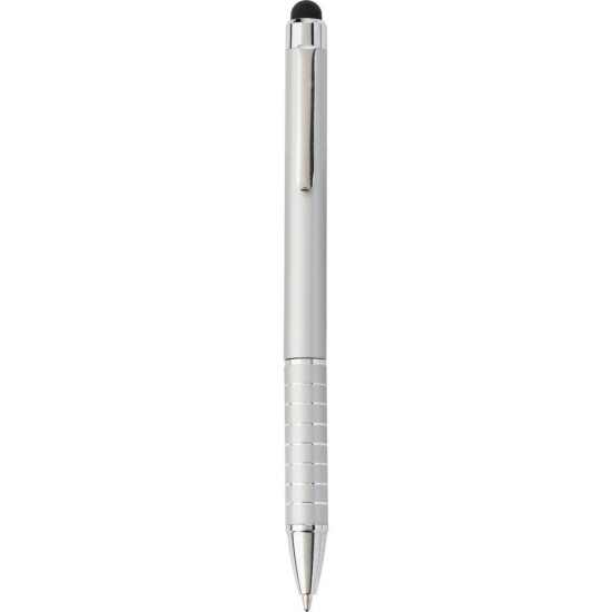 Кулькова ручка зі стилусом, колір сріблястий - V1657-32