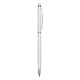 Кулькова ручка зі стилусом, колір білий - V1660-02