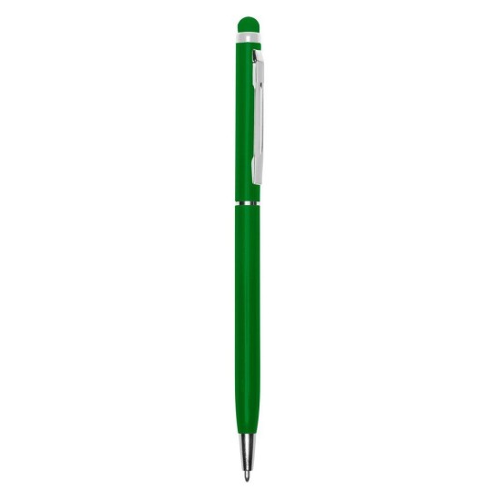 Кулькова ручка зі стилусом, колір зелений - V1660-06