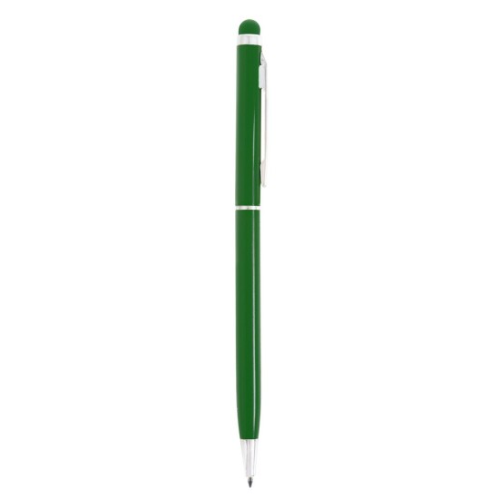 Кулькова ручка зі стилусом, колір зелений - V1660-06