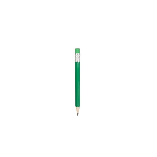 Олівець маленький з гумкою, колір зелений - V1697-06