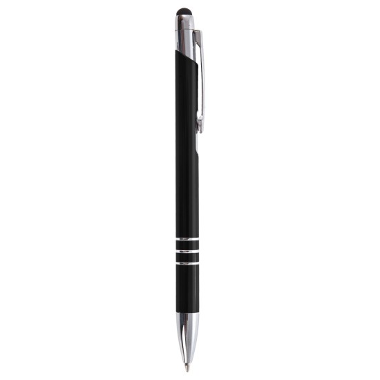 Кулькова ручка зі стилусом, колір чорний - V1701-03