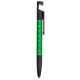 Багатофункціональна кулькова ручка з лінійкою, викруткою і підставкою для телефону, колір зелений - V1849-06