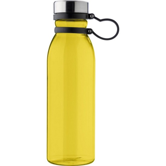 Пляшка для води спортивна 750 мл, RPET, силіконова ручка, колір жовтий - V1895-08