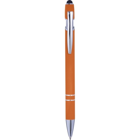 Кулькова ручка, сенсорна ручка, колір помаранчевий - V1917-07