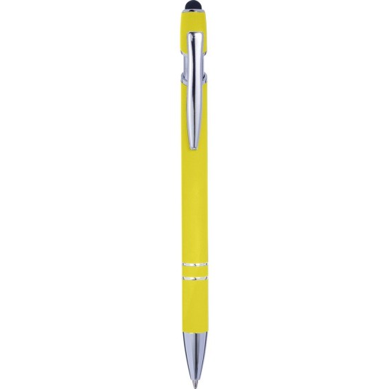 Кулькова ручка, сенсорна ручка, колір жовтий - V1917-08