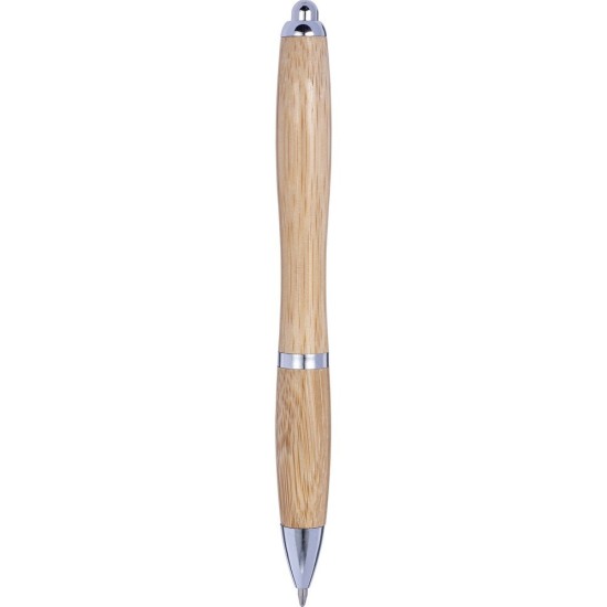 Бамбуковая шариковая ручка натуральний - V1922-17