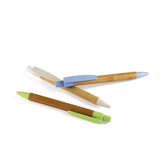 Ручка кулькова бамбукова, колір бежевий - V1947-20