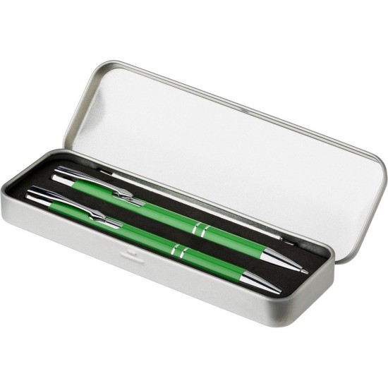 Письмовий набір, кулькова ручка і механічний олівець, колір світло-зелений - V1956-10