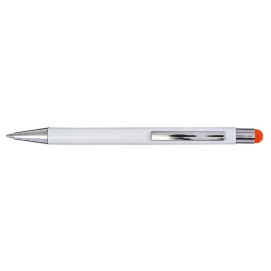 Кулькова ручка, сенсорна ручка, колір помаранчевий - V1962-07