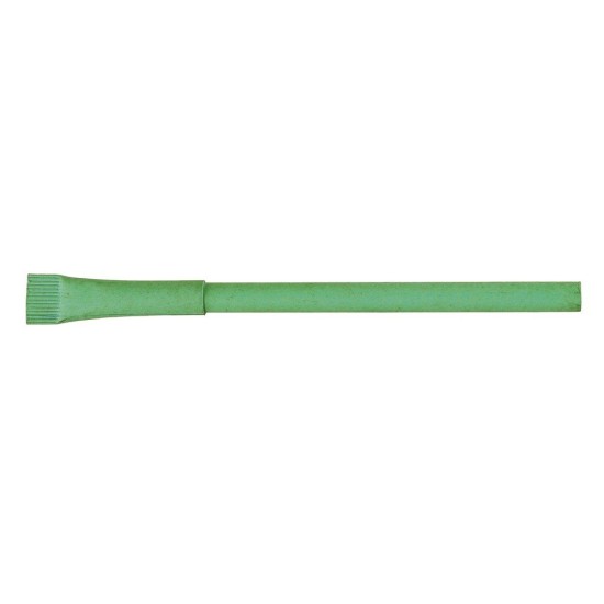 Еко-ручка кулькова з паперу, колір зелений - V1969-06