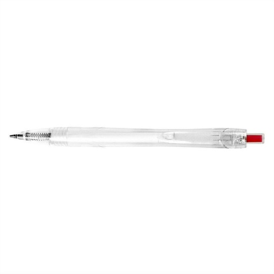 Еко-ручка кулькова з rPET, колір червоний - V1971-05