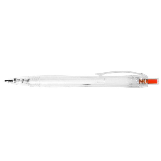 Еко-ручка кулькова з rPET, колір помаранчевий - V1971-07