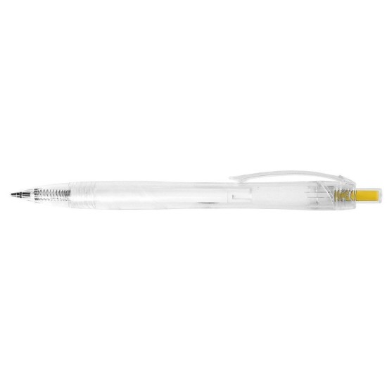 Еко-ручка кулькова з rPET жовтий - V1971-08