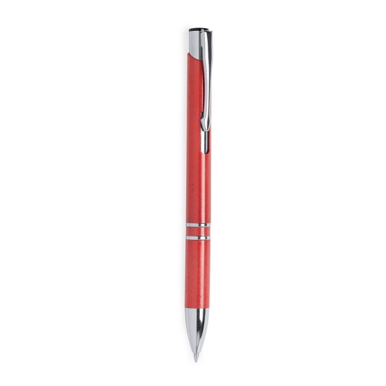 Еко-ручка з пшеничної соломи, колір червоний - V1972-05
