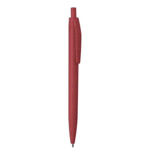 Еко-ручка з пшеничної соломи, колір червоний - V1979-05