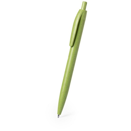Еко-ручка з пшеничної соломи зелений - V1979-06