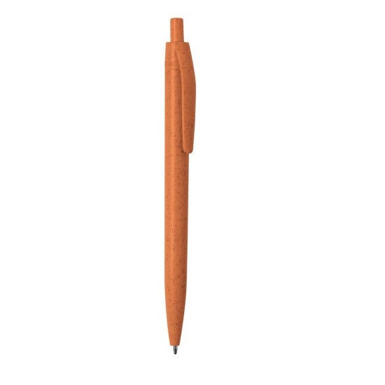 Еко-ручка з пшеничної соломи, колір помаранчевий - V1979-07